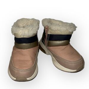 Zara Fur Lined Colorblock Winter Boots size 24